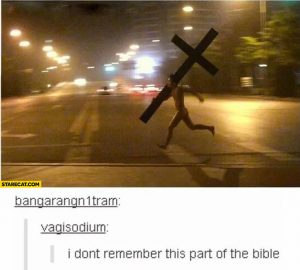 Jesus not in the Bible meme