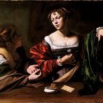 Martha and Mary Magdalene, Caravaggio (1599)