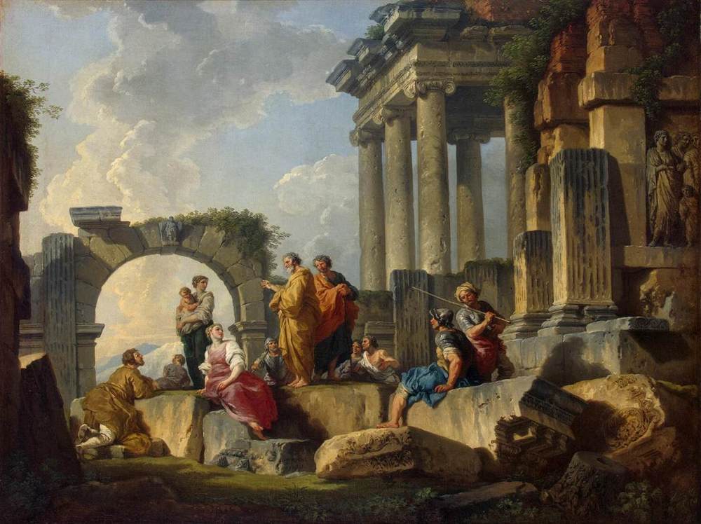 Giovanni Paolo Pannini, Apostle Paul Preaching on the Ruins