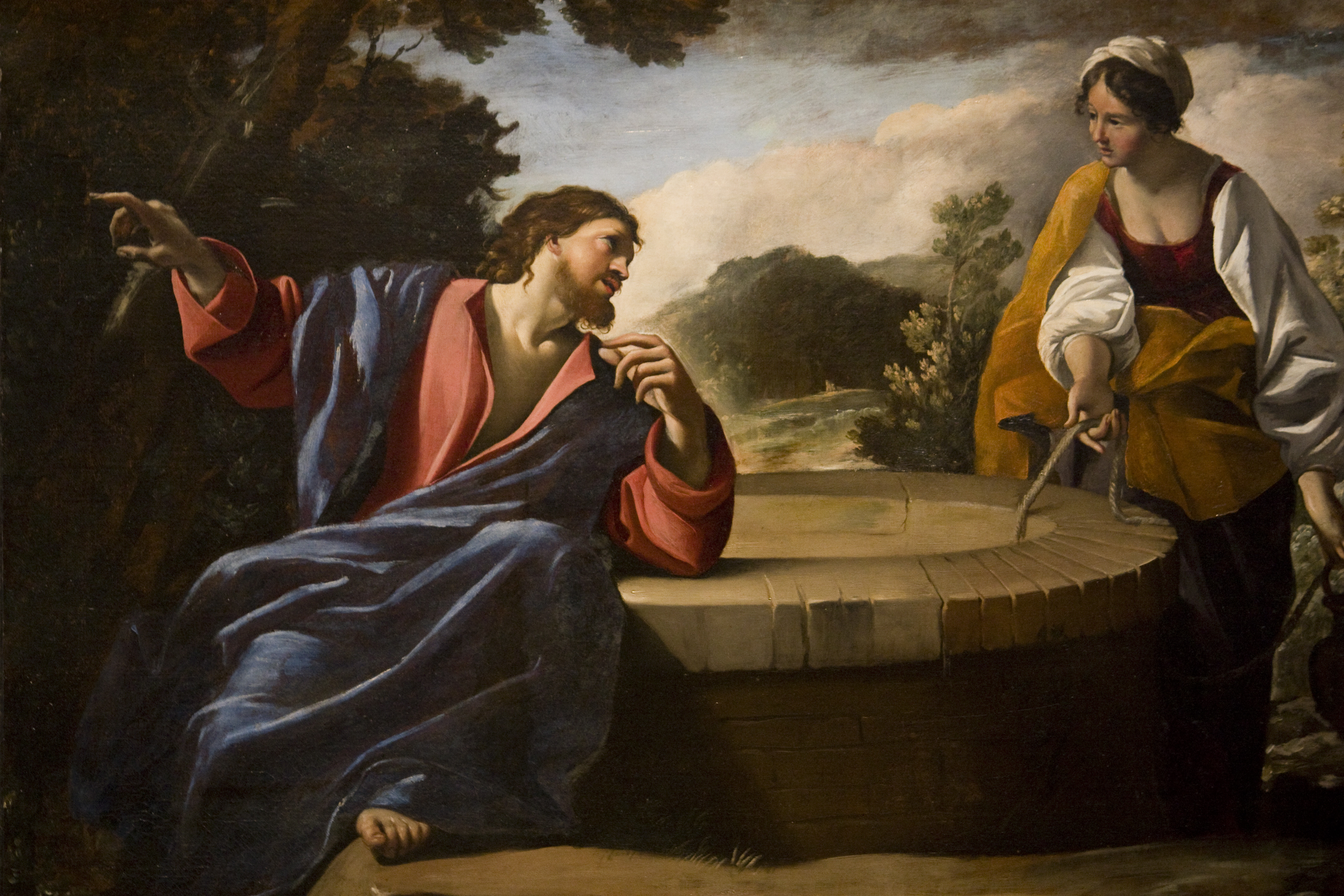 Christ and the Woman of Samaria by Giovanni Lanfranco
