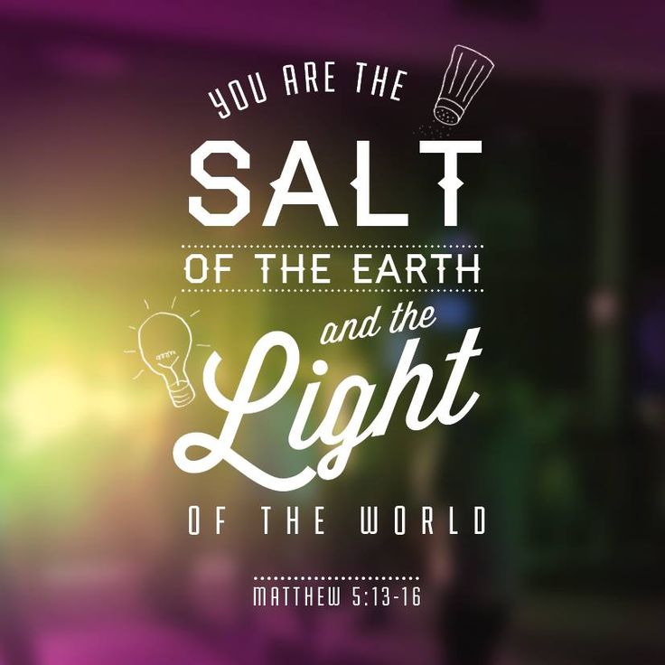 Matthew 5:13-16 Salt of the earth