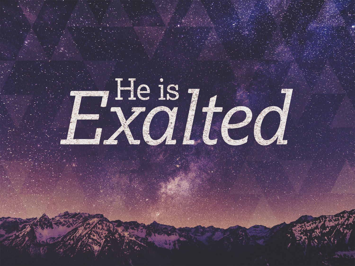 Psalm 95 He is exalted