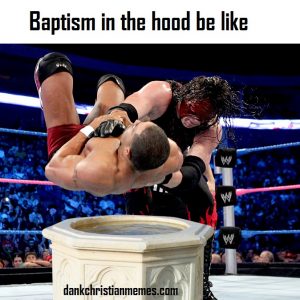 Pastor be baptizing like