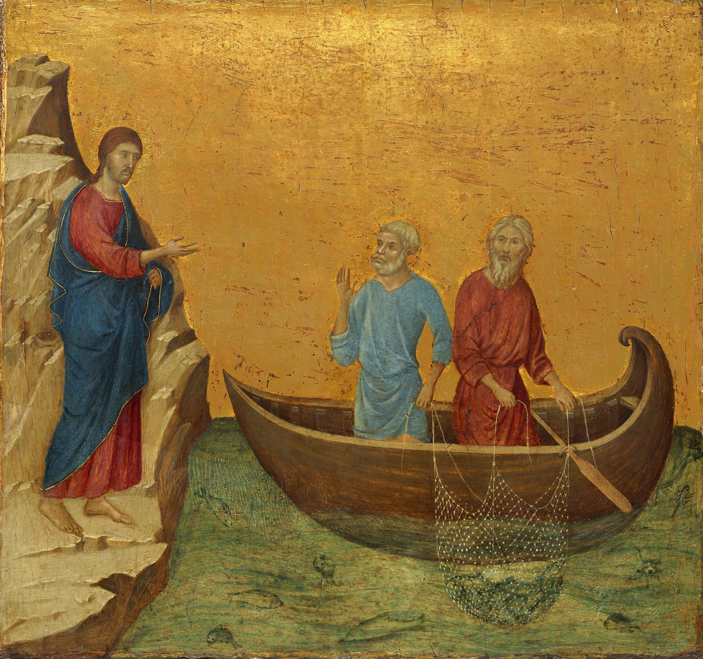Duccio di Buoninsegna Calling of the Apostles Peter and Andrew