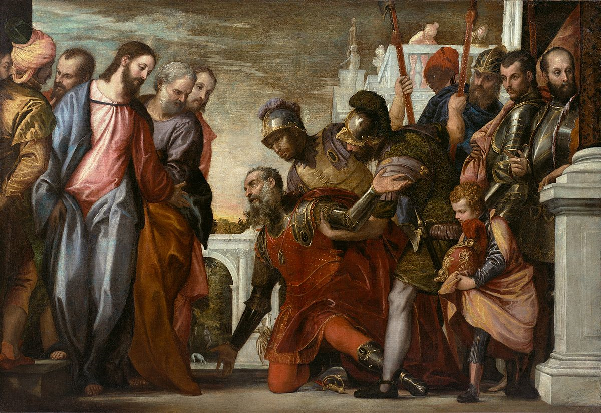 Healing the Centurion's servant by Paolo Veronese, 16th century.