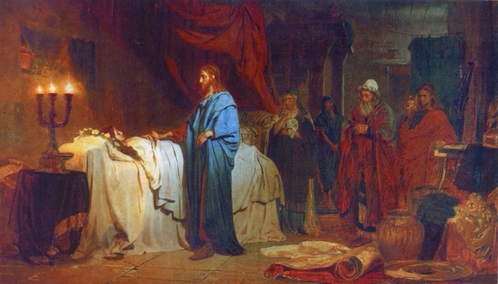 Raising of Jairus Daughter, 1871 painting by Vasily Polenov