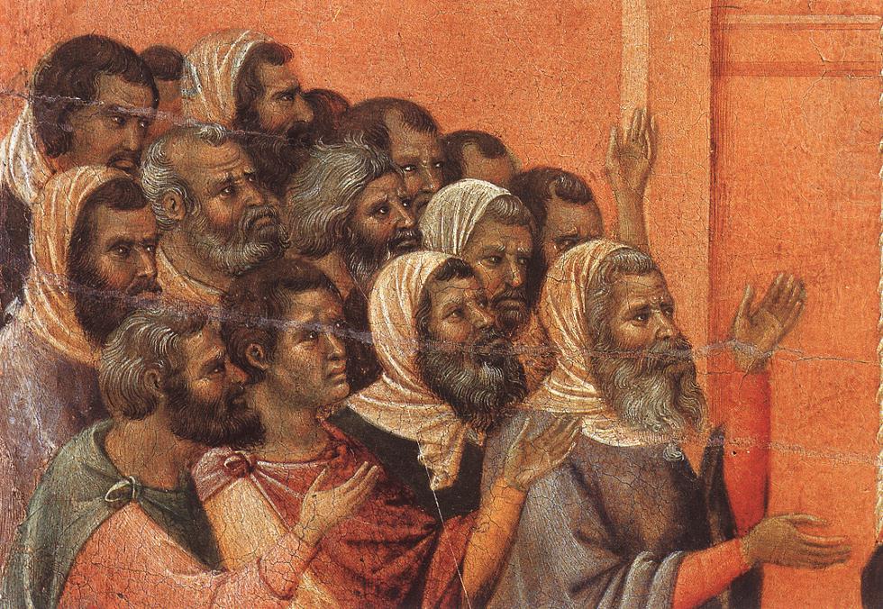 Duccio di Buoninsegna - Christ Accused by the Pharisees
