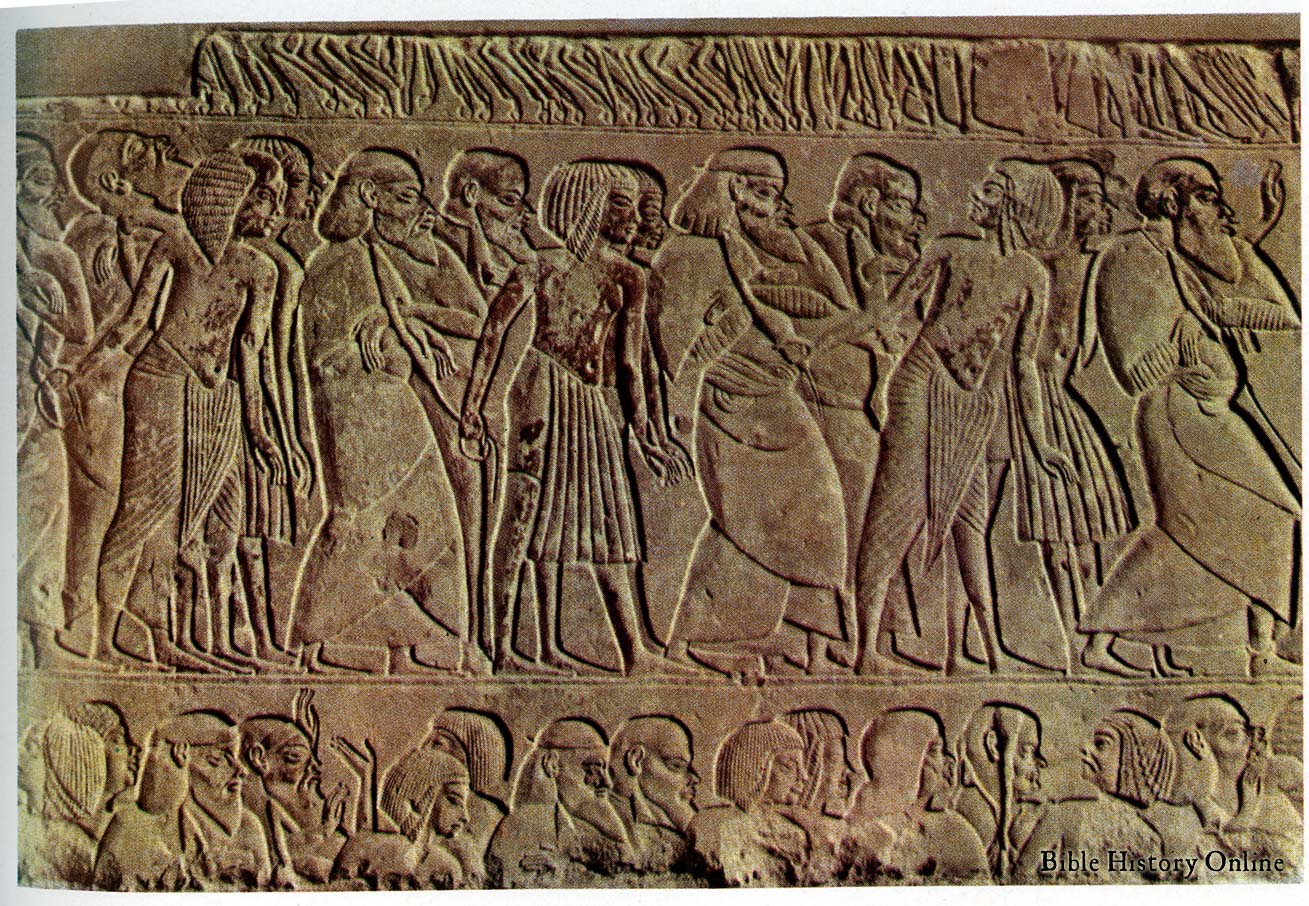Canaanite Prisoners of War, Horemheb Tomb Relief 1400s BCE