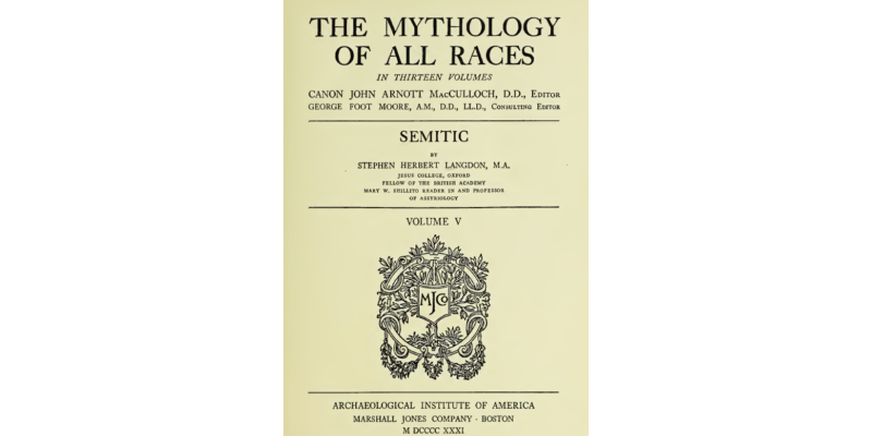 Mythology of All Races, Vol V, Semitic [PDF]