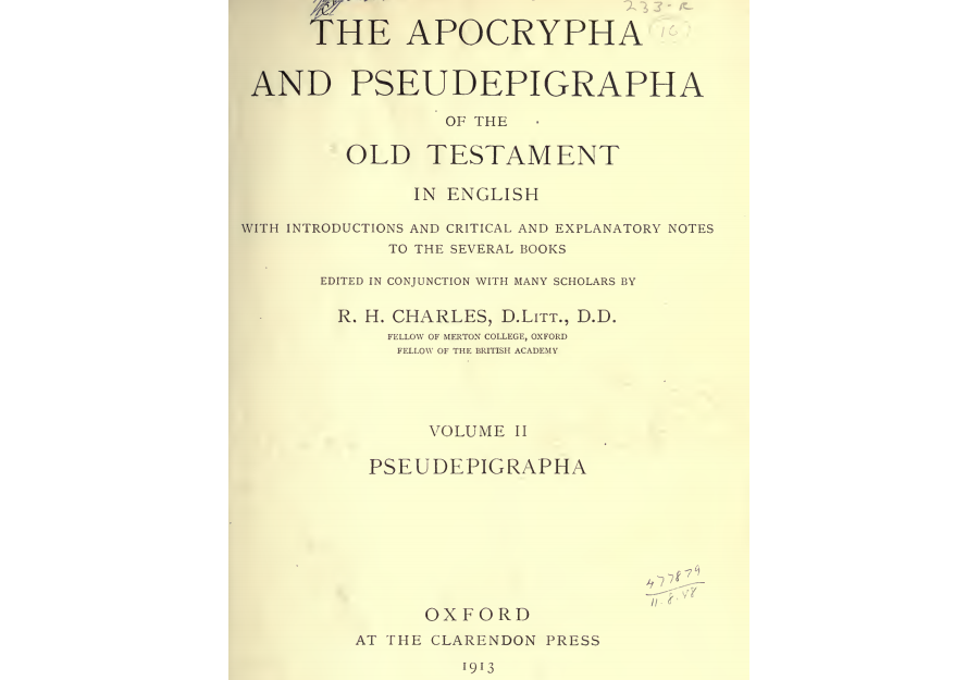 The Apocrypha and Pseudepigrapha of the Old Testament in English (VOL II, Pseudepigrapha) [PDF]