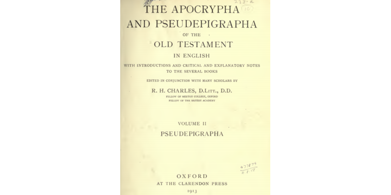 The Apocrypha and Pseudepigrapha of the Old Testament in English (VOL II, Pseudepigrapha) [PDF]